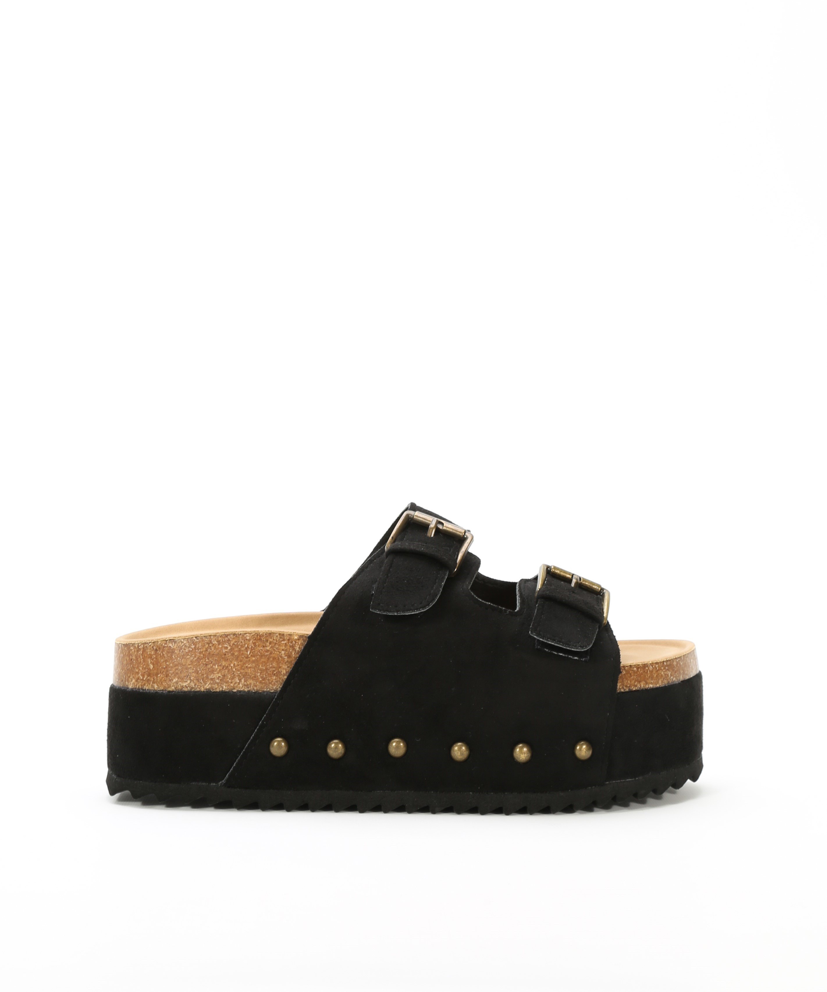 Sandalia plataforma tachas